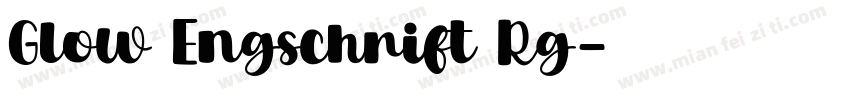 Glow Engschrift Rg字体转换